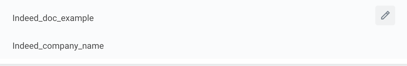 Reference ID Value items