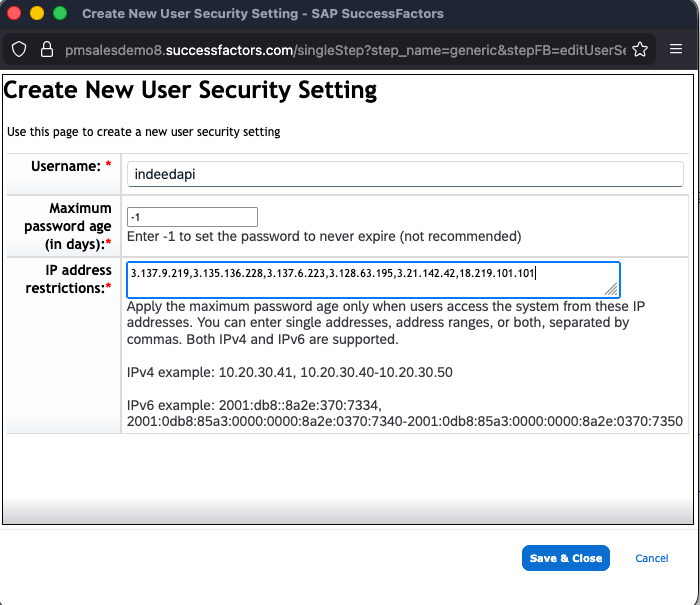 API Login Exceptions
