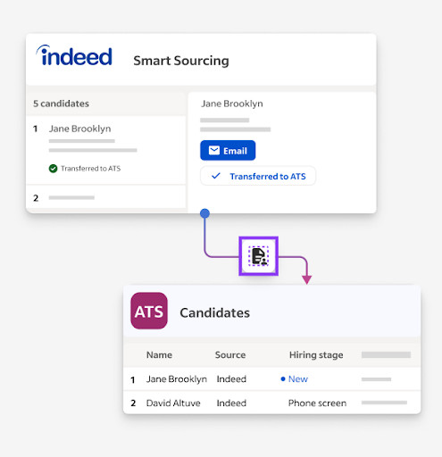 Retrieve ATS candidates mockup