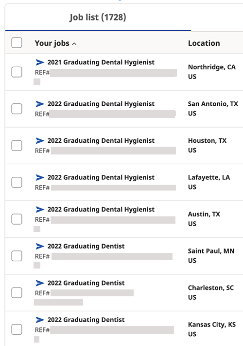 Multi-job selection on Indeed
