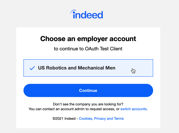 Select an employer